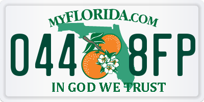 FL license plate 0448FP