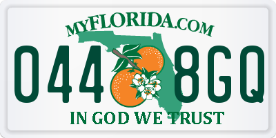 FL license plate 0448GQ