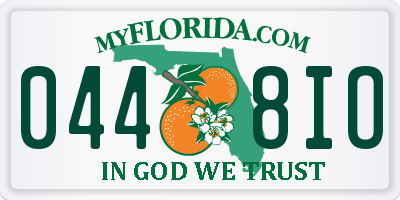 FL license plate 0448IO
