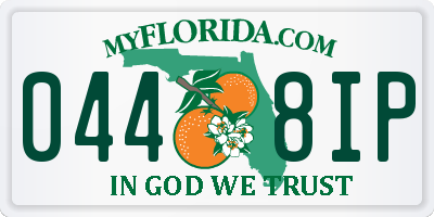 FL license plate 0448IP