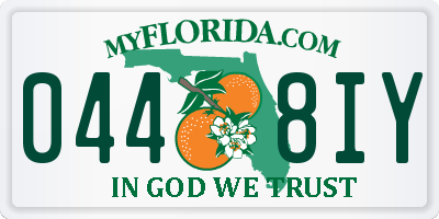 FL license plate 0448IY