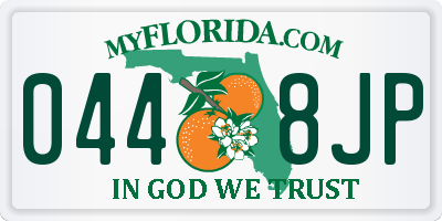 FL license plate 0448JP