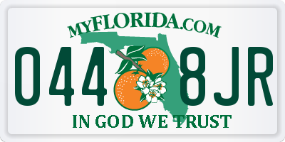 FL license plate 0448JR