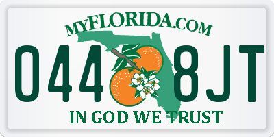 FL license plate 0448JT