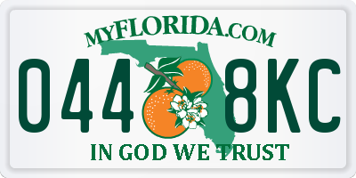 FL license plate 0448KC