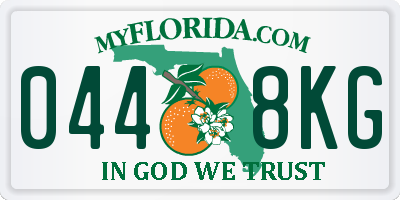 FL license plate 0448KG
