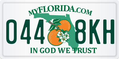 FL license plate 0448KH