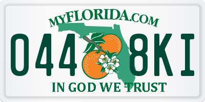 FL license plate 0448KI