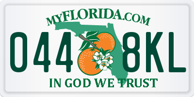FL license plate 0448KL