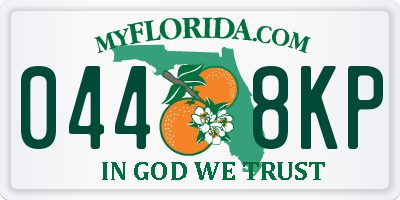 FL license plate 0448KP