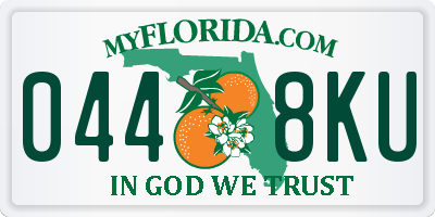 FL license plate 0448KU