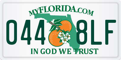 FL license plate 0448LF