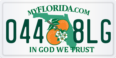 FL license plate 0448LG