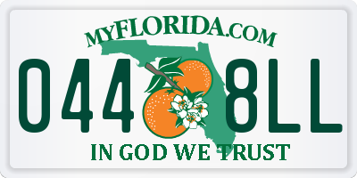 FL license plate 0448LL
