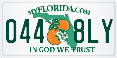 FL license plate 0448LY