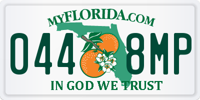 FL license plate 0448MP