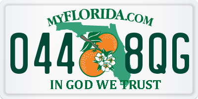 FL license plate 0448QG
