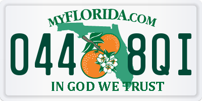 FL license plate 0448QI