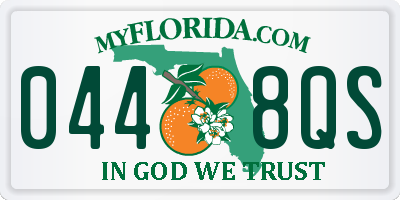FL license plate 0448QS