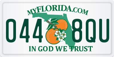 FL license plate 0448QU