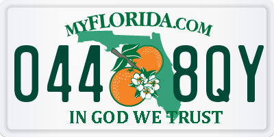 FL license plate 0448QY