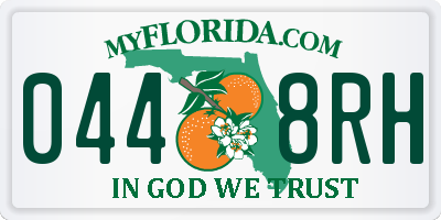 FL license plate 0448RH
