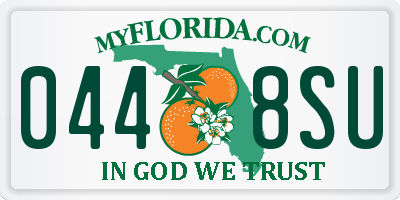 FL license plate 0448SU