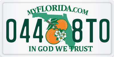 FL license plate 0448TO