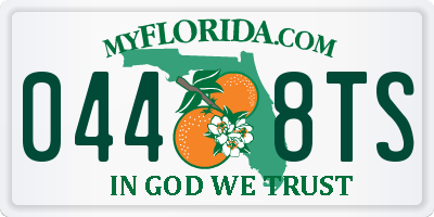 FL license plate 0448TS
