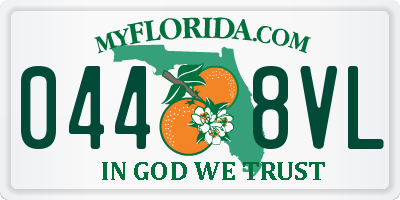 FL license plate 0448VL