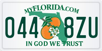 FL license plate 0448ZU