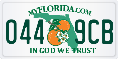 FL license plate 0449CB