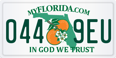 FL license plate 0449EU