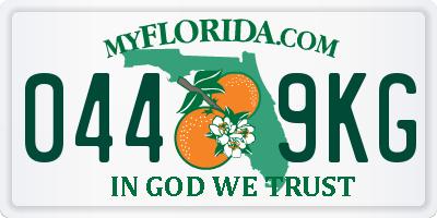 FL license plate 0449KG