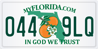 FL license plate 0449LQ