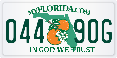 FL license plate 0449OG
