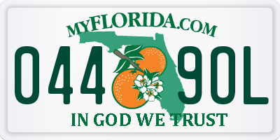 FL license plate 0449OL