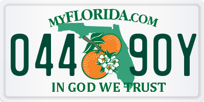 FL license plate 0449OY