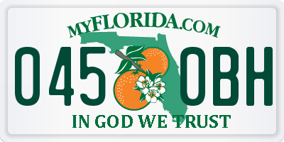 FL license plate 0450BH