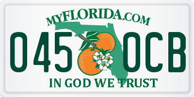 FL license plate 0450CB