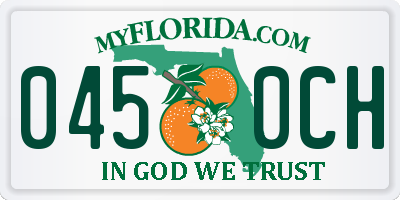 FL license plate 0450CH