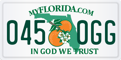 FL license plate 0450GG
