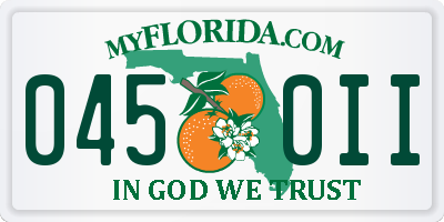 FL license plate 0450II