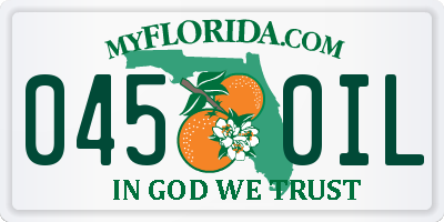 FL license plate 0450IL