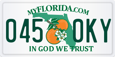 FL license plate 0450KY