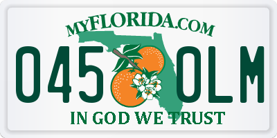 FL license plate 0450LM