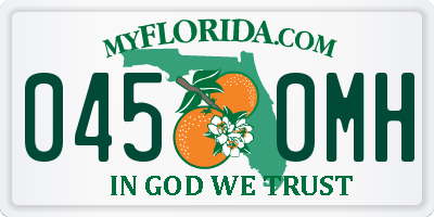 FL license plate 0450MH