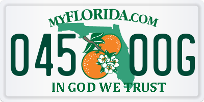 FL license plate 0450OG