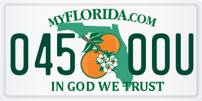 FL license plate 0450OU