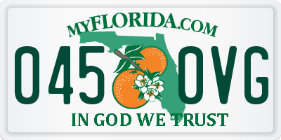 FL license plate 0450VG